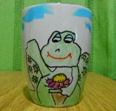 CANECA PINTADA A MÃO - SAPINHO